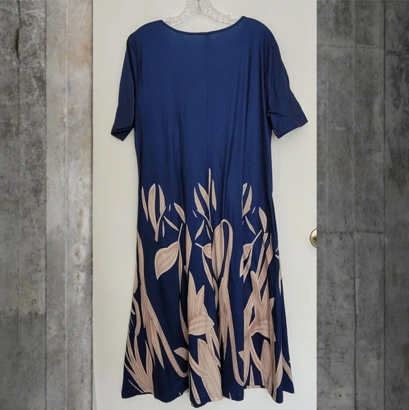 Women's Casual Print Simple c Loose Dress Casual Dresses for Women size L - Picture 2 of 9